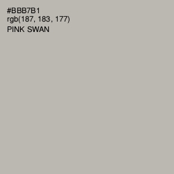 #BBB7B1 - Pink Swan Color Image